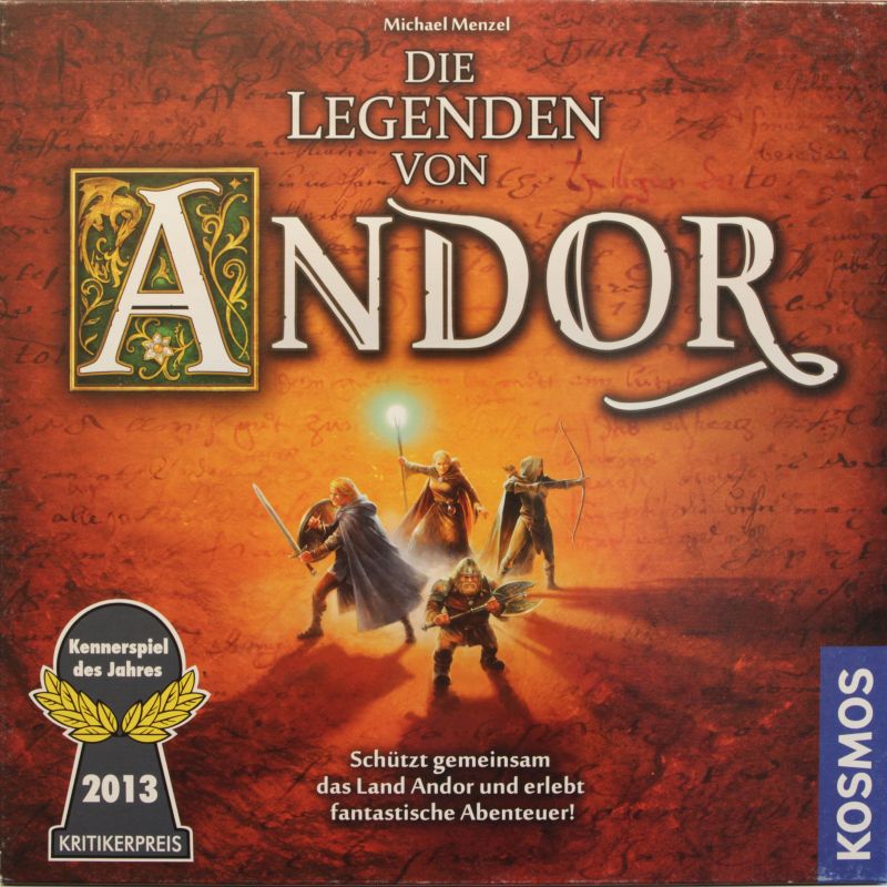 Die Legenden von Andor Cover des Brettspiels 'Die Legenden von Andor'